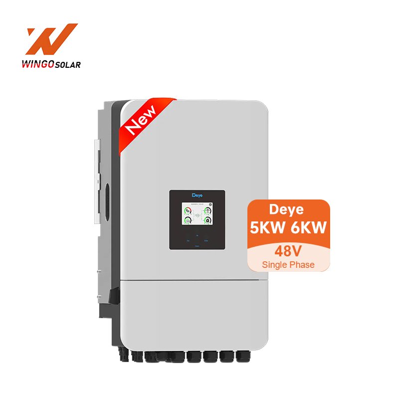 New Deye SUN-6K-SG05LP1-EU 6kw Hybrid Inverter In Stock Deye 3.6KW 24V 5KW 6KW 8KW 10KW 12KW 48V Single Phase Solar Inverter