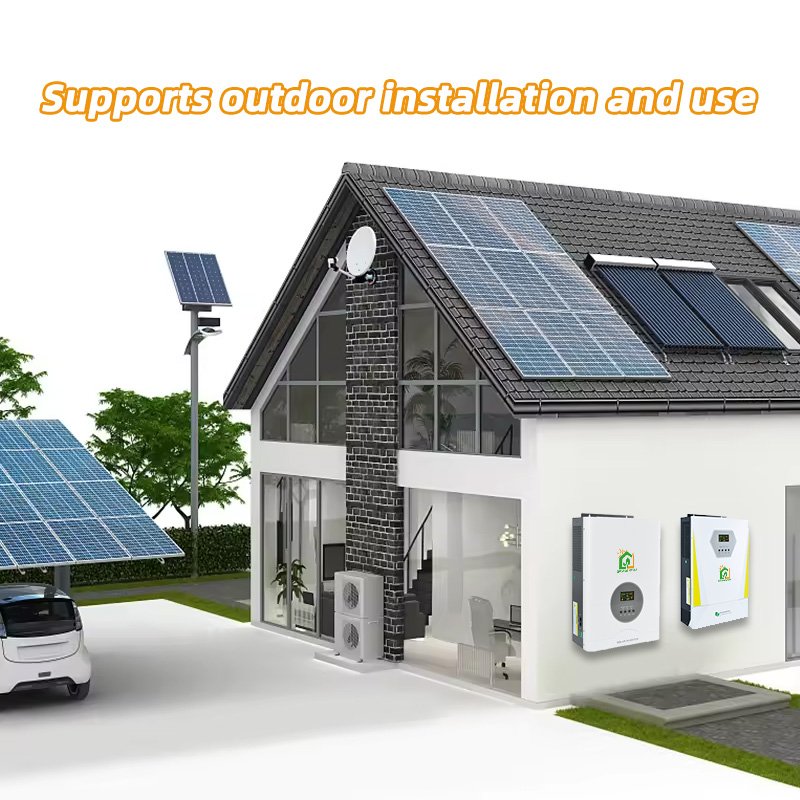 Sunshine Vendor 3KW Hybrid Solar Inverter 3000W 24V 100A mppt String Pure Sine Wave Inverter 3kva for Off-Grid System