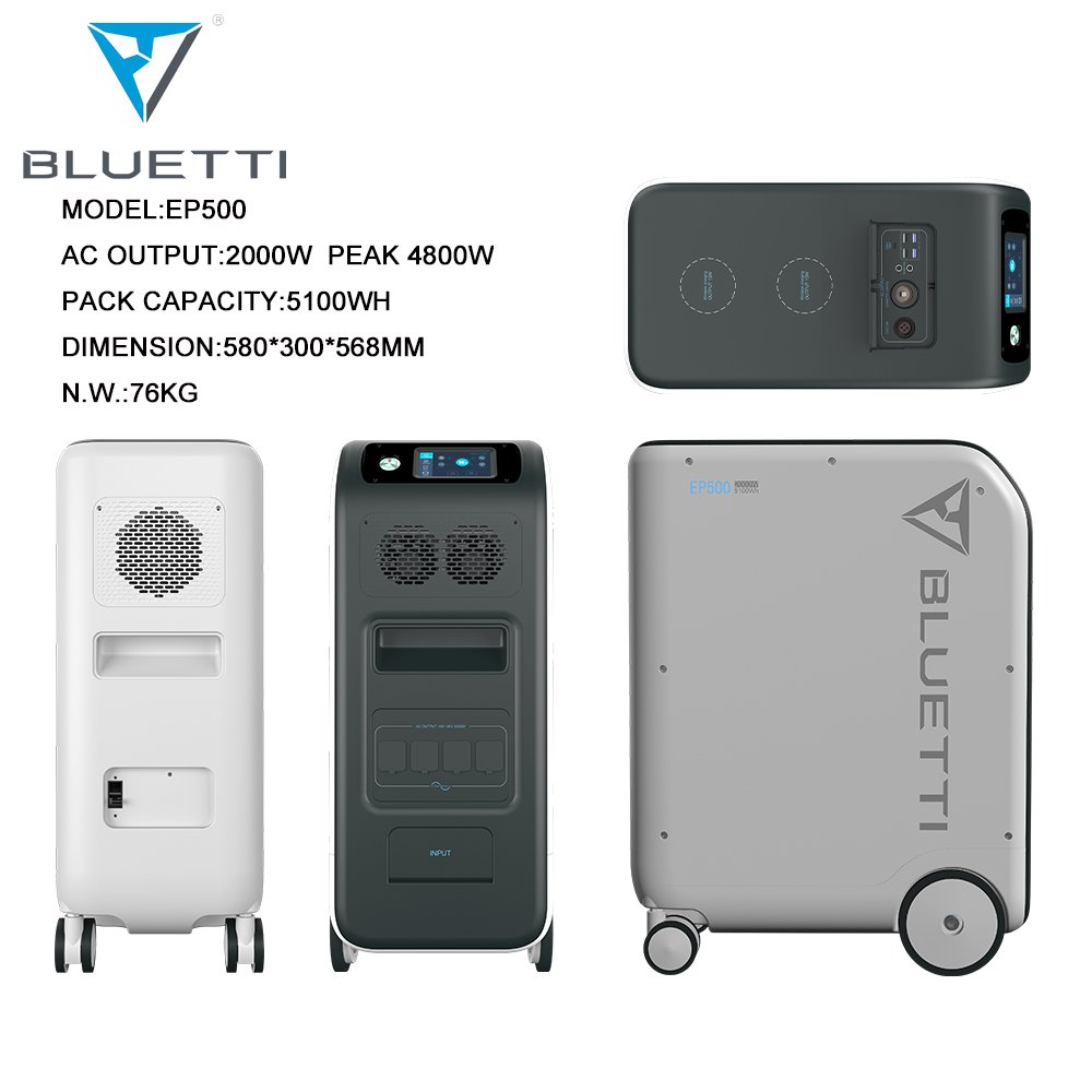 Bluetti Multifunction Hybrid Solar Home System Panel System Solar Inverter Solar Battery Portable Power Station