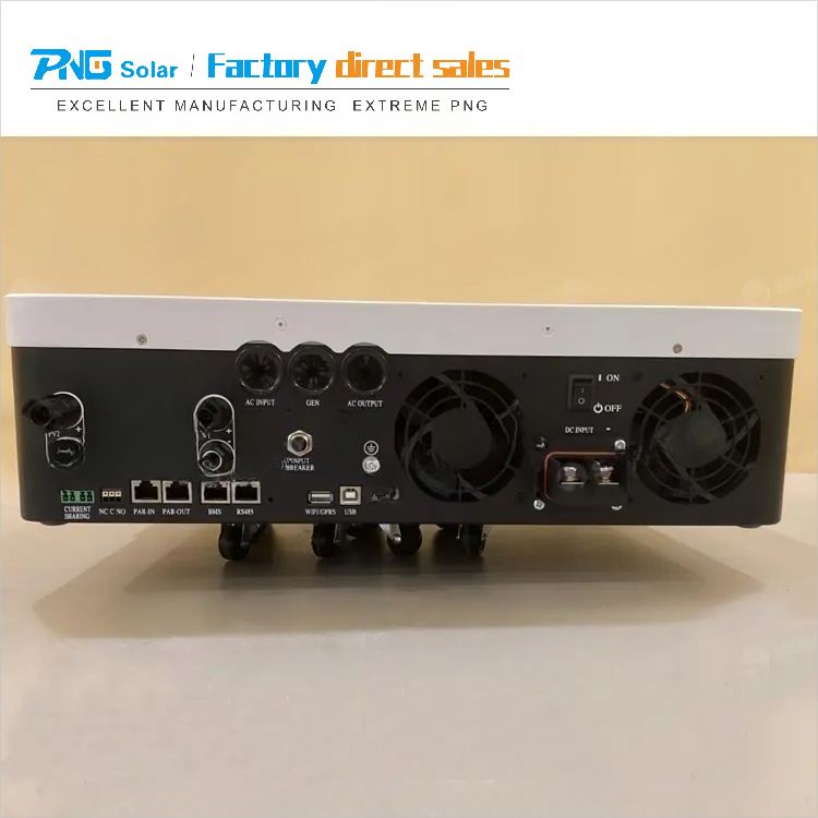 Solar Inverter 6KW 30VAC On/Off Grid with Built-In MPPT Pure Sine Wave for Solar System