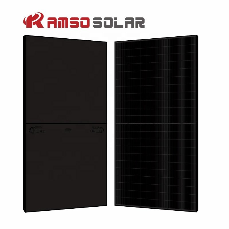 black solar panel chinese factory 700W/710W/720W730W/740W/750W monocrystalline N type TOPCON new model large size high power