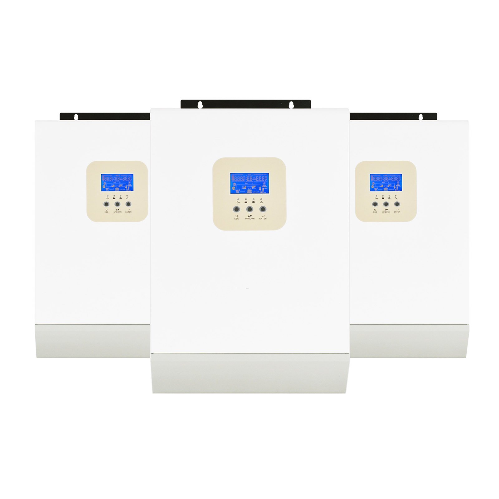 hybrid solar inverter 6.2kw pure sine wave hight pv input voltage range(90~450VDC) max 140A