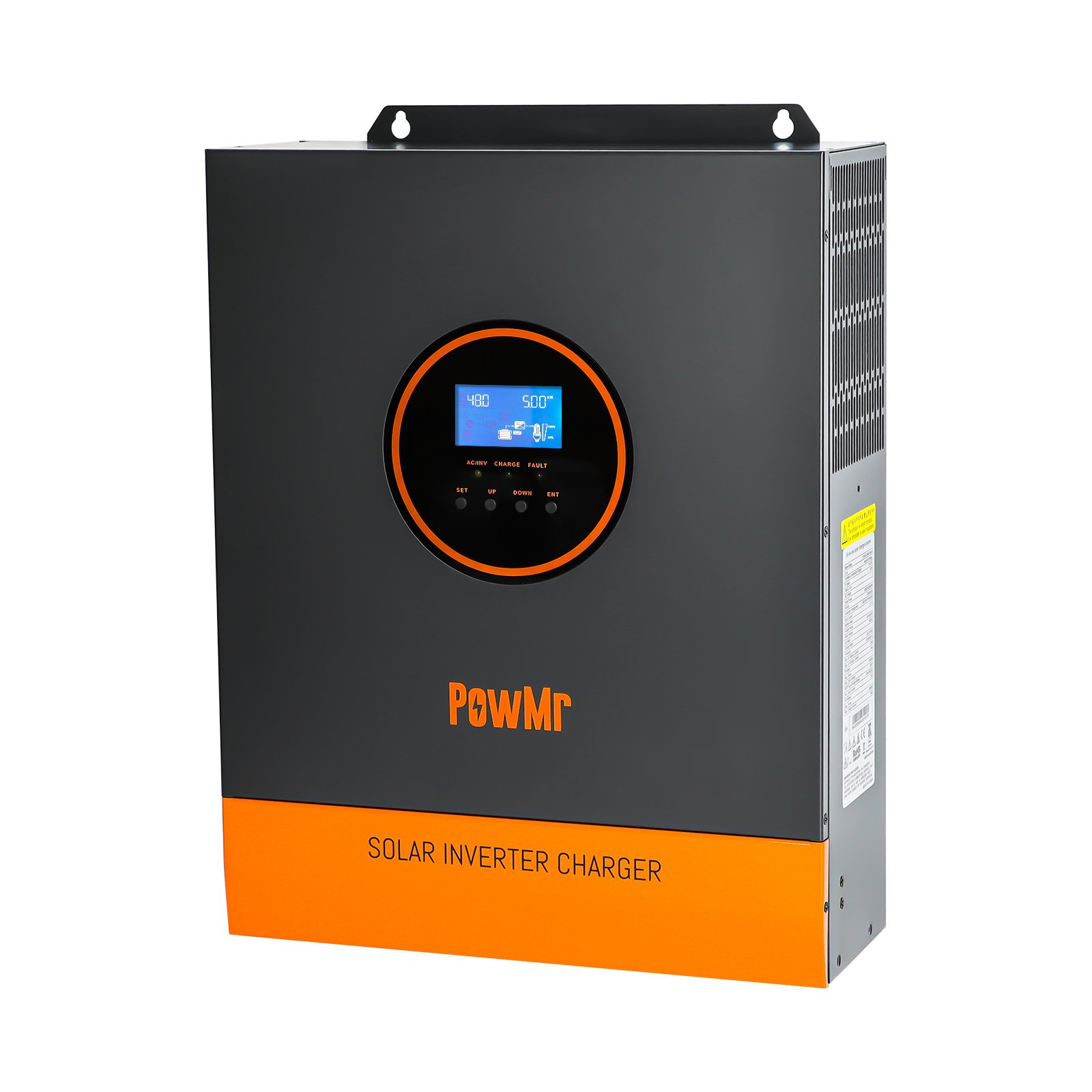 PowMr 5KW 48V Single Phase Solar Inverter 120-450Vdc Wide Voltage 80A MPPT Pure Sine Wave All In One Solar Inverter