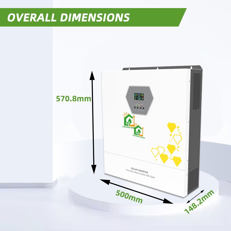 Sunshine Split Phase Solar Inverter Off Grid 6kw 8kw 48V inverter 10kw Hybrid Inverter 6-10kw solar grid system