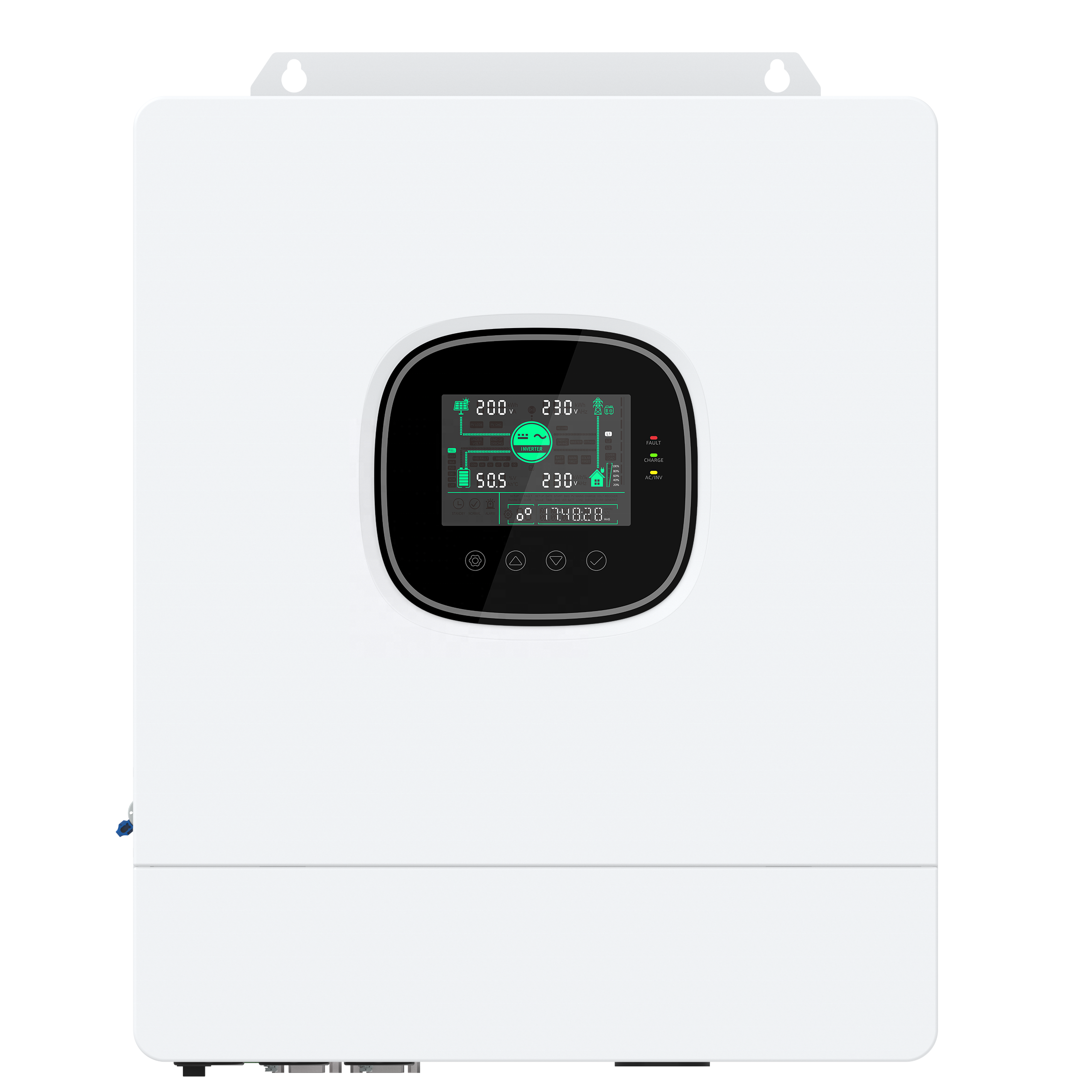 Hybrid Off Grid 5000W 48V 100A Parallel Solar Inverter Charger MPPT 120V 240Vac Pure Sine Wave Hybrid Solar Inverter