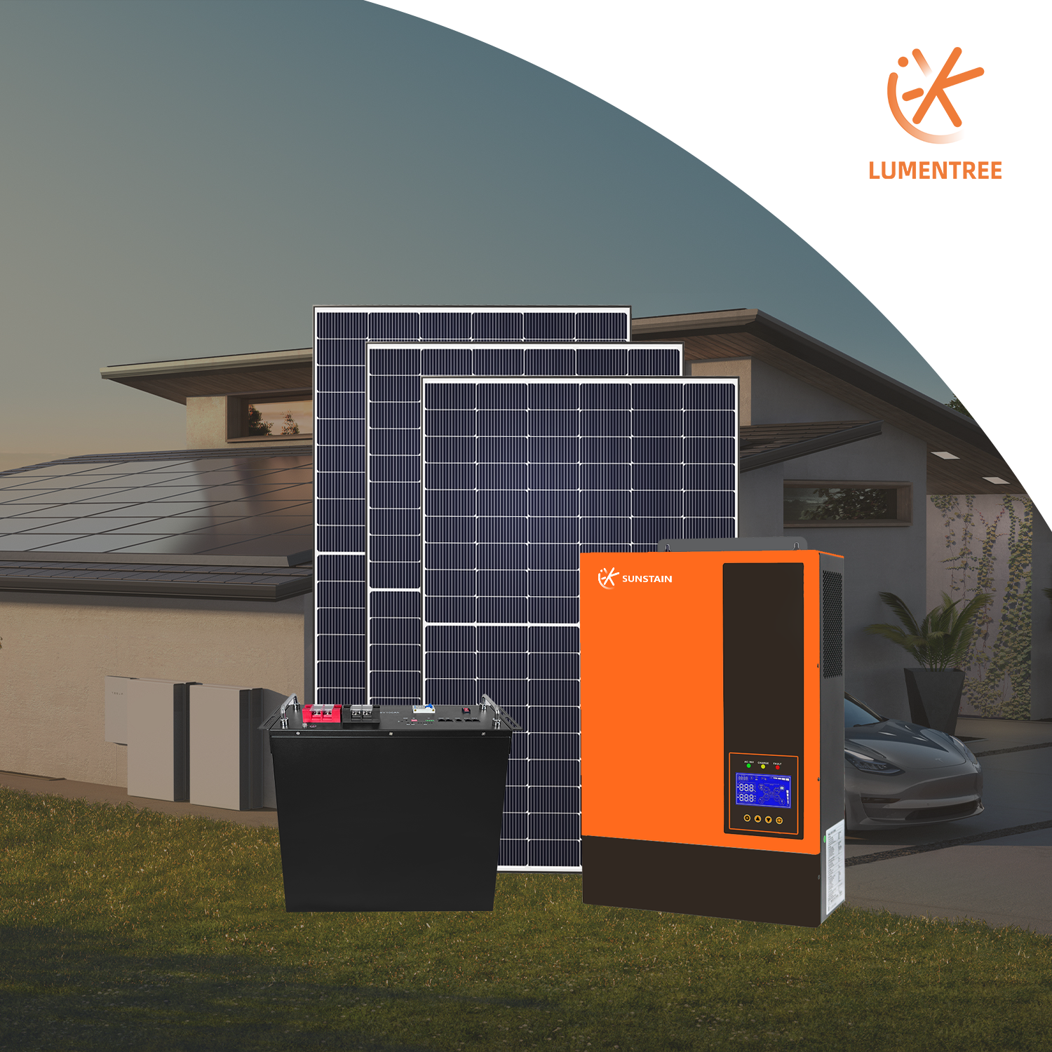 5kw 48v Hybrid Solar Inverter With Mppt Solar Power System Solar Inverters For Home Pure Sine Wave Energy Storage Inverters