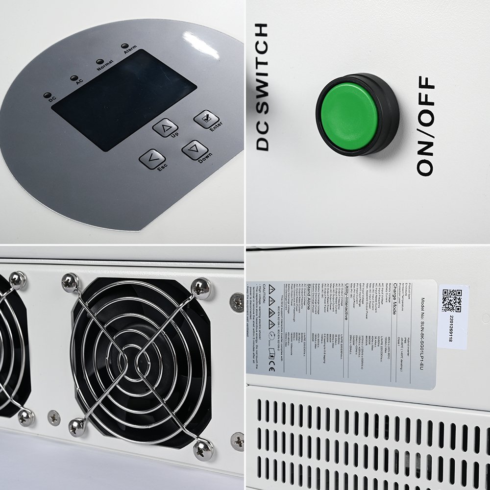 Deye Single Phase Hybrid Inverter 10Kw 30Kw 50Kw Hybrid Solar Inverter With Mppt Charge Controller