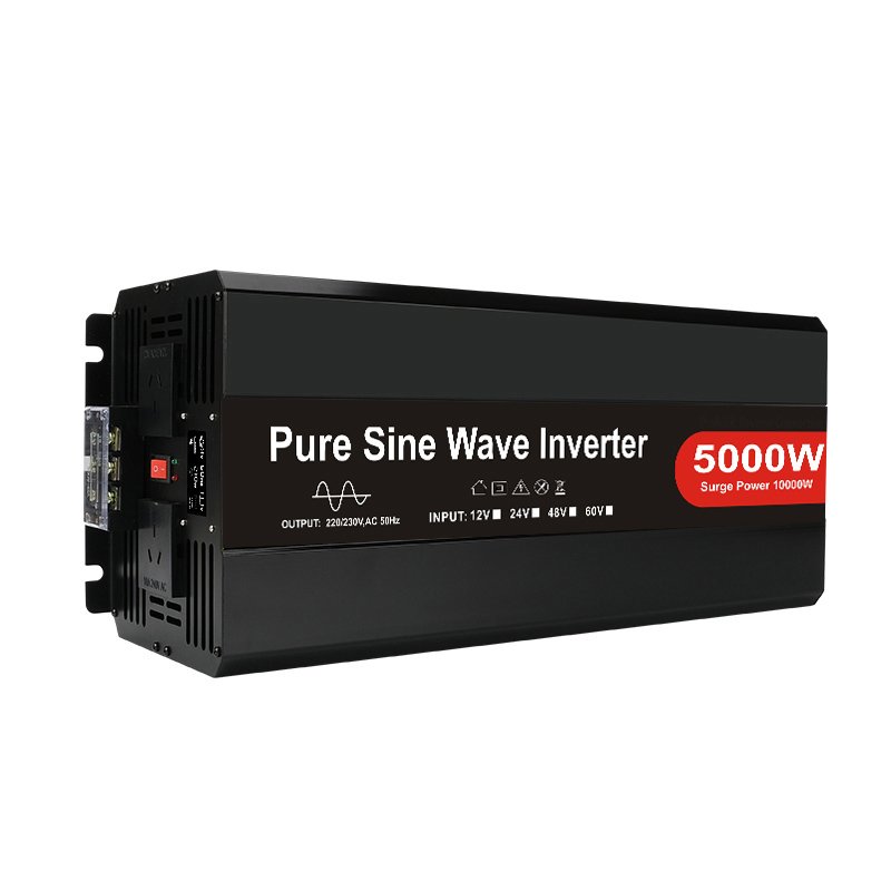 12V/24V/48V DC to 120/220/240V AC Pure Sine Wave Solar Inverter 5kw