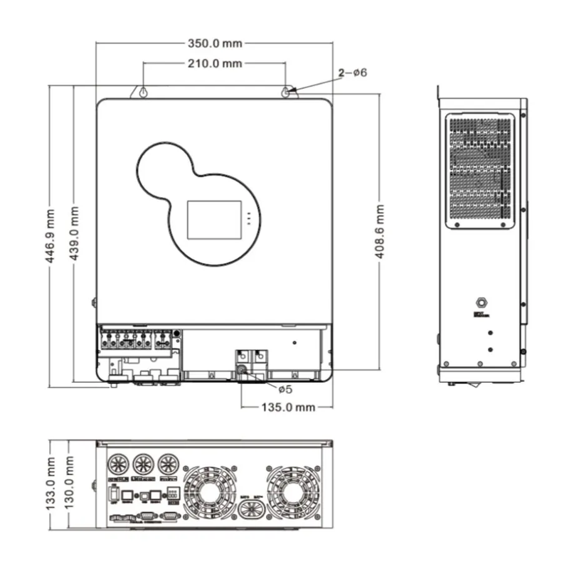 Affordable Price 5kW Hybrid Off-Grid Solar Inverter 48V DC Single Phase 6kW 7kW 8kW 9kW 6000W 48V DC 7000W 8000W