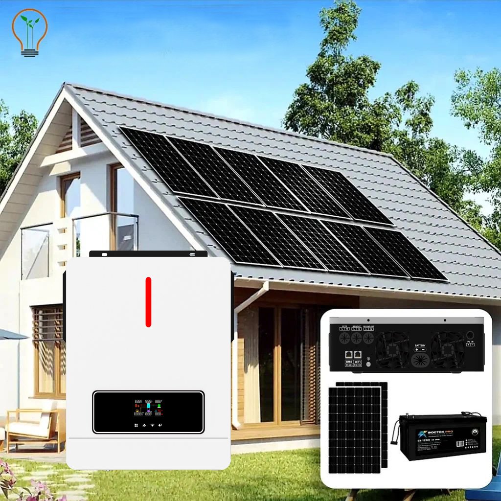 24V 48V Pure Sine Wave Inverter 220V 230V 4.2KW 6.2KW Hybrid Off Grid Single Phase Solar Inverter With MPPT Charge Controller