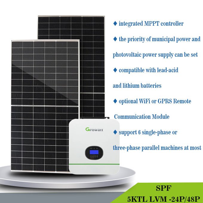 5000w 48v Hybrid Solar Inverter 5kw with Mppt Solar Charge Control System for Home and Government