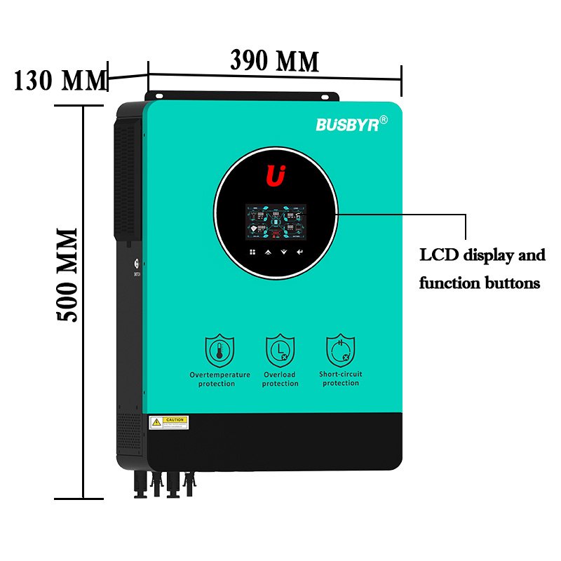 Home Solar Inverters Hybrid 8200w 10200w with MPPT Charge Pure Sine Wave Hybrid Solar Inverter
