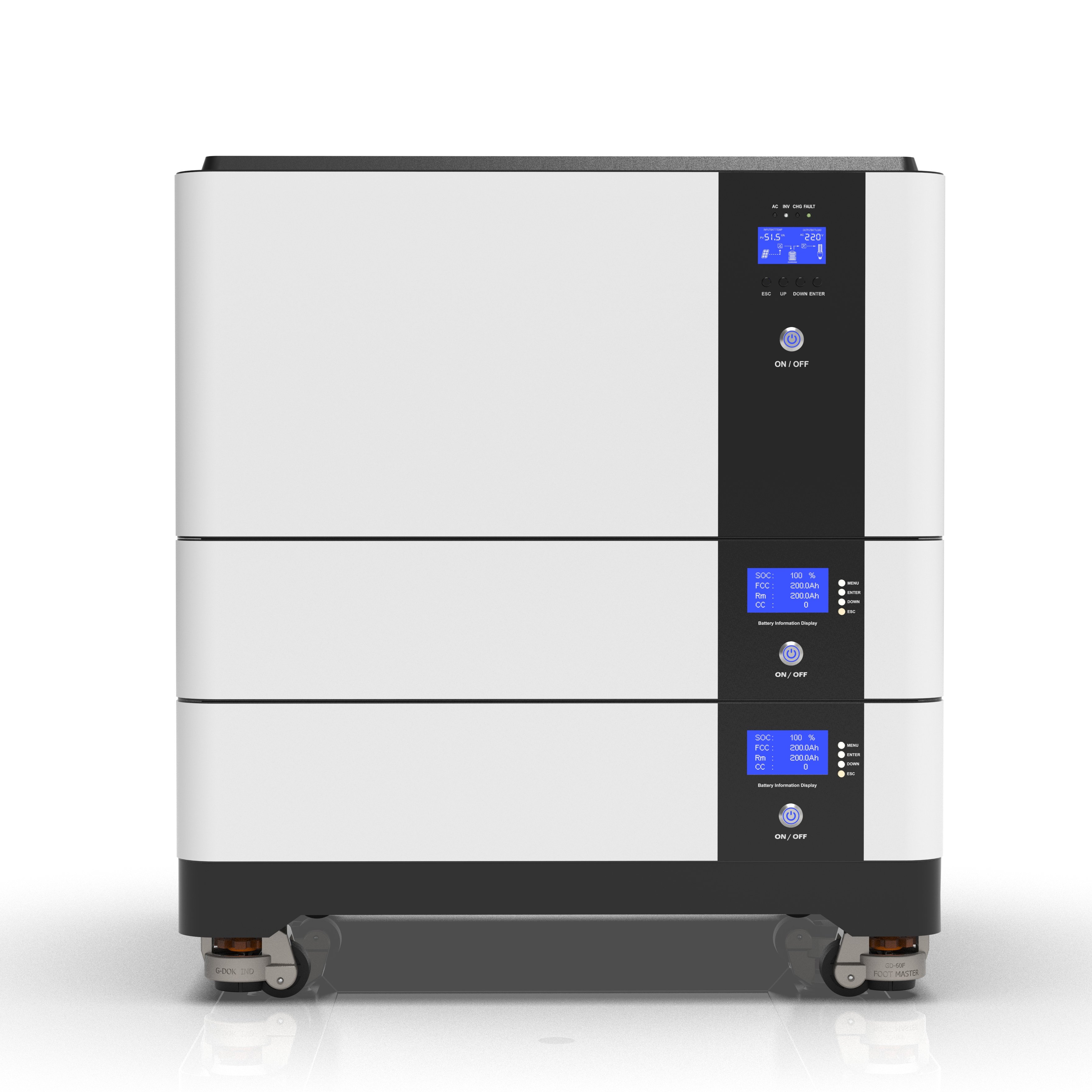 All In One 10kw Solar Inverter Stackable Module 48V 51.2V 200ah 10kwh 20kwh Lithium Ion Battery Modular Home Solar System