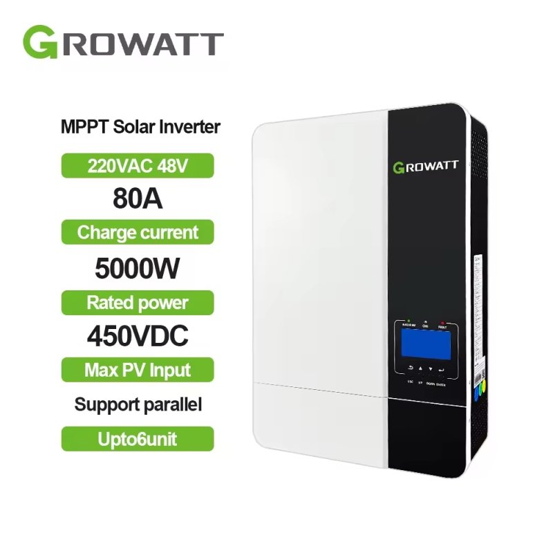 Factory Price Solar Inverter 5kw 5000W SPF 5000 Es Growatt off Grid Hybrid Inverter for Home with Battery