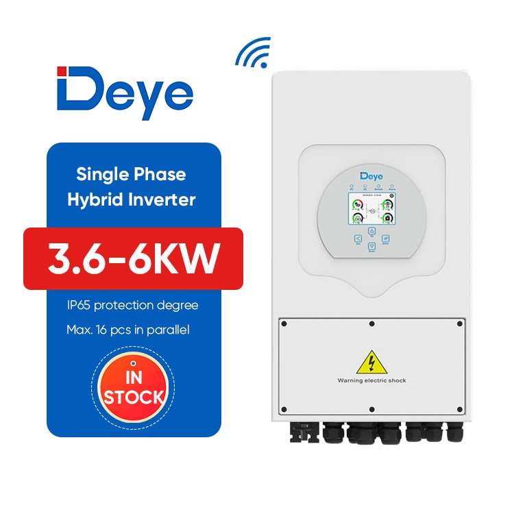 Deye Hybrid Inverter SUN-3.6K-SG03LP1-EU 5kw 6kw 12kw Single Phase Hybrid Solar Energy Inverter For All-In-One System