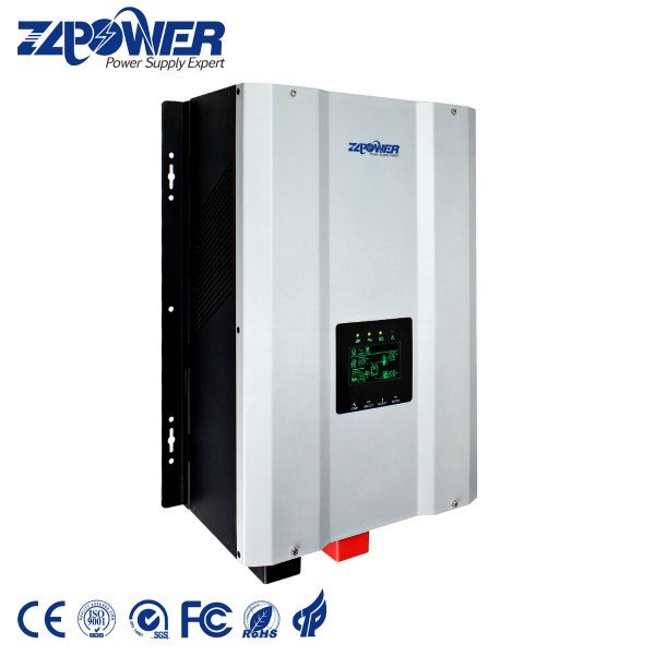1-12KW split phase 120/240V low frequency pure sine wave hybrid solar inverter with mppt controller