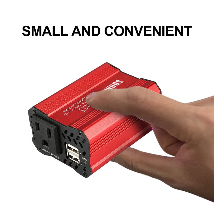Hot 200W USB Converter 12V 220V AC 110v Pure Sine Wave Solar Panel off grid Car Power Inverter with EU US JP Socket