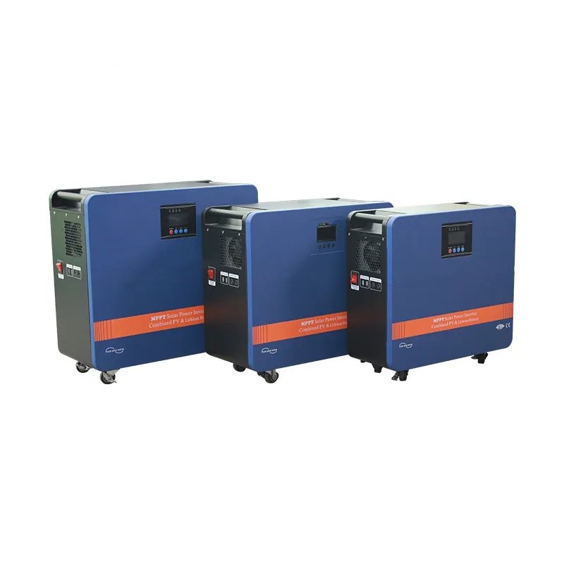 MPPT controller 1200W pure sine wave solar inverters with inverter and battery all in one system