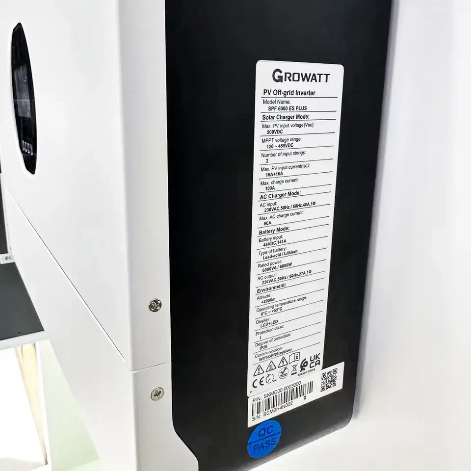 GROWATT inverter 6000ES Plus Solar Inverters 6kw GROWATT Off Grid Inverter Solar Single Phase SPF6000ES Plus