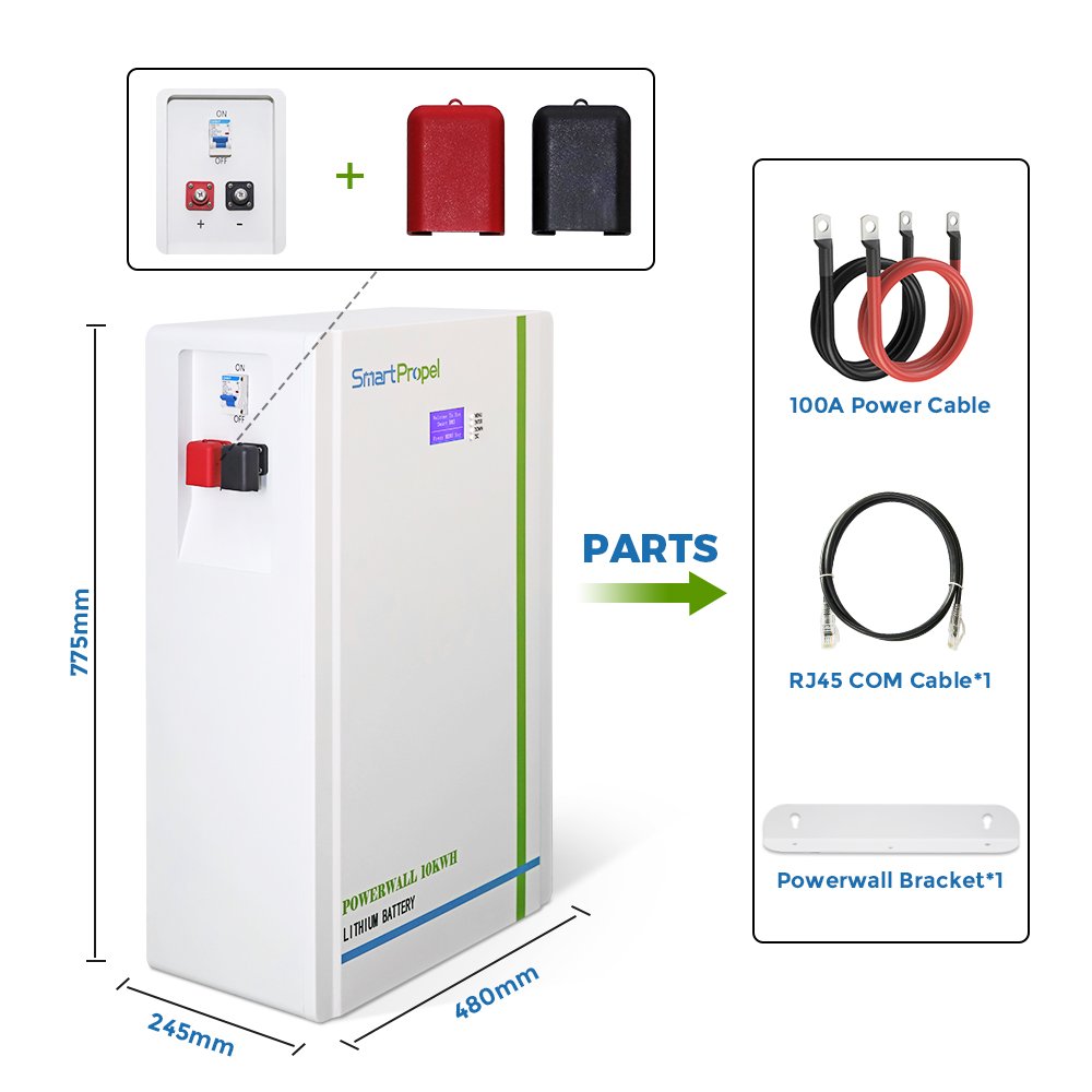 wall mount 48v 200ah lifepo4 solar lithium batteries for home home energy storage 10kw 7kw 5kw off grid solar power system