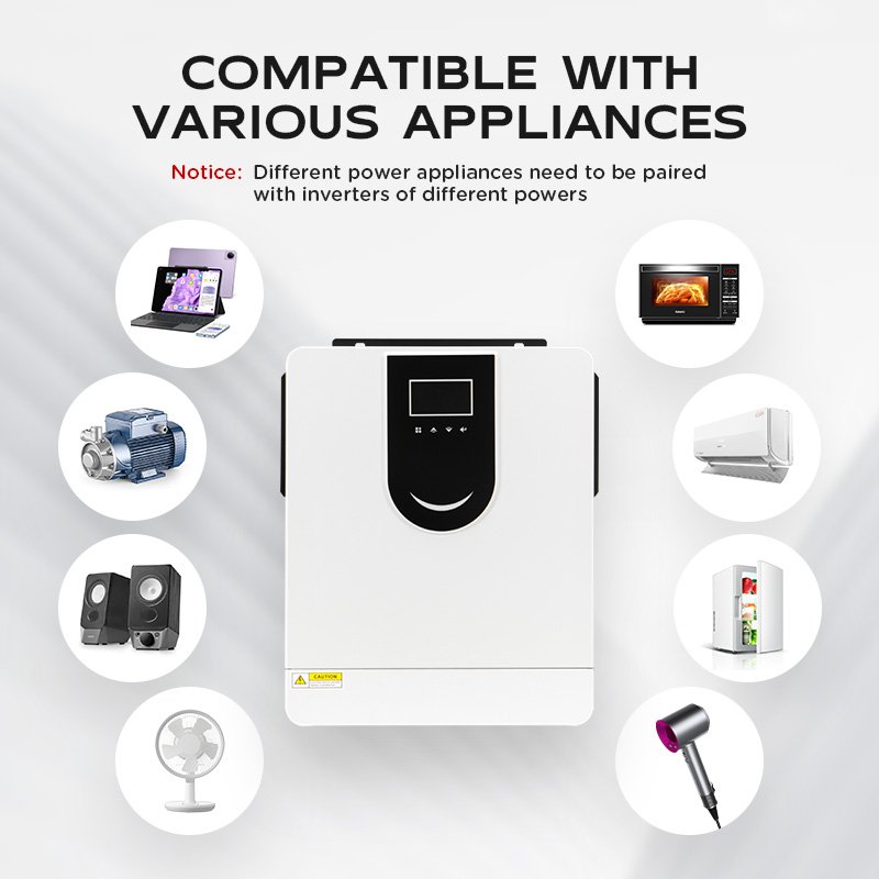 SOLARDANCE Solar Inverter Off Grid 1kw 12v Factory Price with Built in MPPT Solar Hybrid Inverter