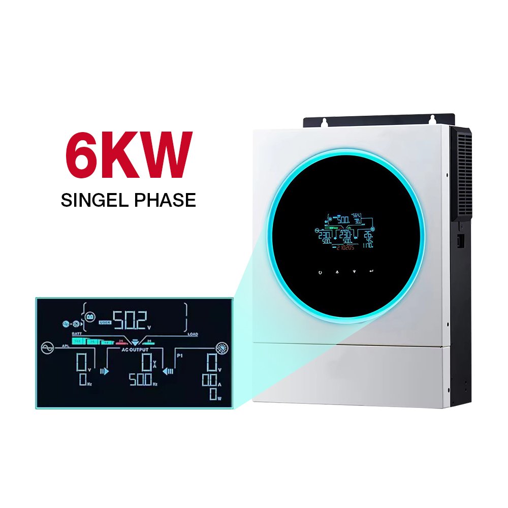 3Kw 5Kw 8Kw 10Kw Dual Output Off On Grid Invertor 48V Hybrid Solar Inverter Pure Sine Wave Solar Inverters With MPPT Controller