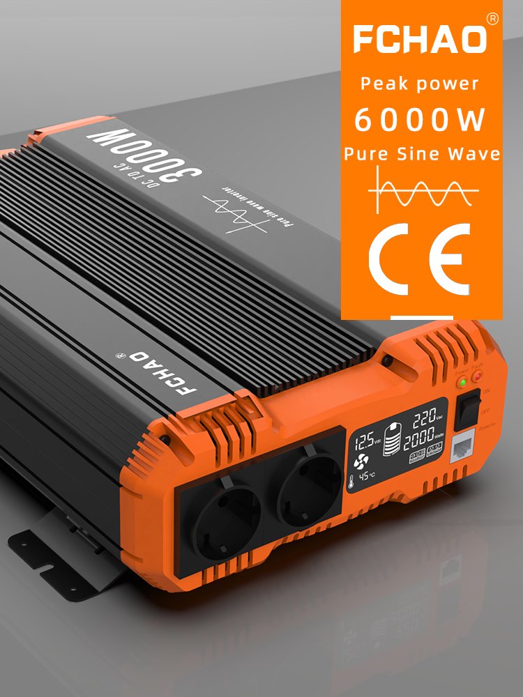 FCHAO KST-3000W-12V Single Phase Frequency Inverter Solar Inverter for RV and truck use
