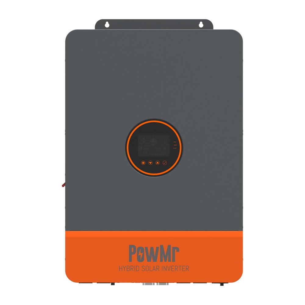 PowMr 48V to 110/230V AC Solar Inverter 2 MPPT Single/Split Phase 10kw Solar Inverter On Off grid Hybrid Inverter