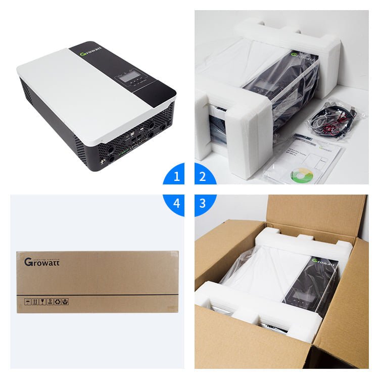 GROWATT Ready To Ship Spf 5000 Es Batteryless Mppt Solar Inverter 5000w Spf 5000 Es Off Grid Hybrid Solar Converter Inverter