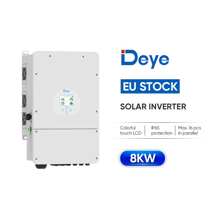 Deye high quality SUN-8K-SGO1LP1-EU single phase hybrid solar inverter with low voltage battery