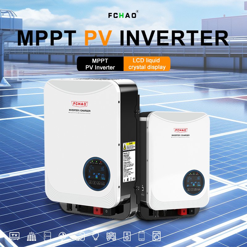 FCHAO 4.2KW 24V 6.2KW 48V Single Phase Frequency Inverter Solar Inverter Price 4.2KW 6.2KW Hybrid Inverter for Home