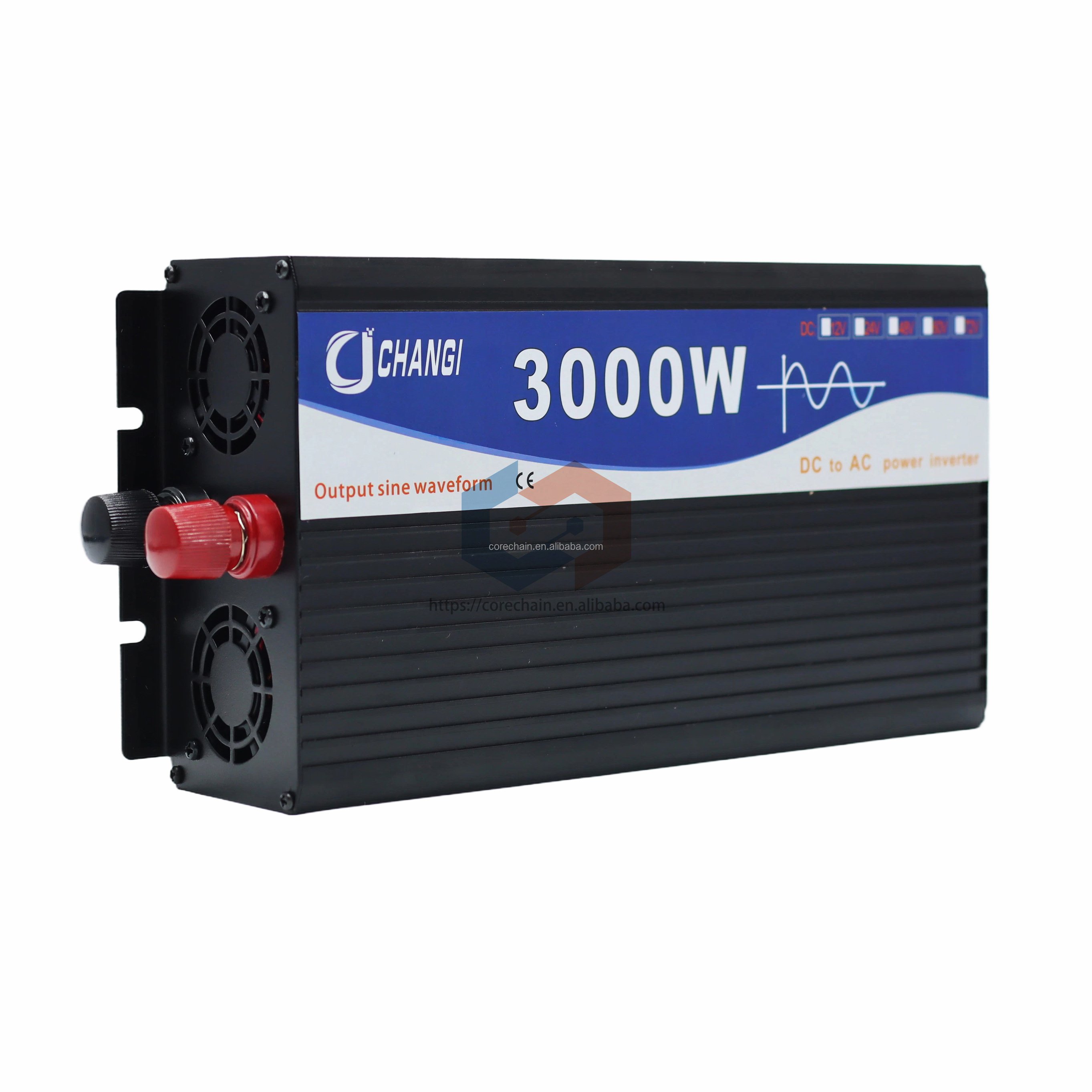 Pure Sine Inverter 3000W 12v To 220v 50hz DC To Ac 24v 36v 48v 72v 120V 60hz Low Frequency Off Grid Solar Inverter For Home Use