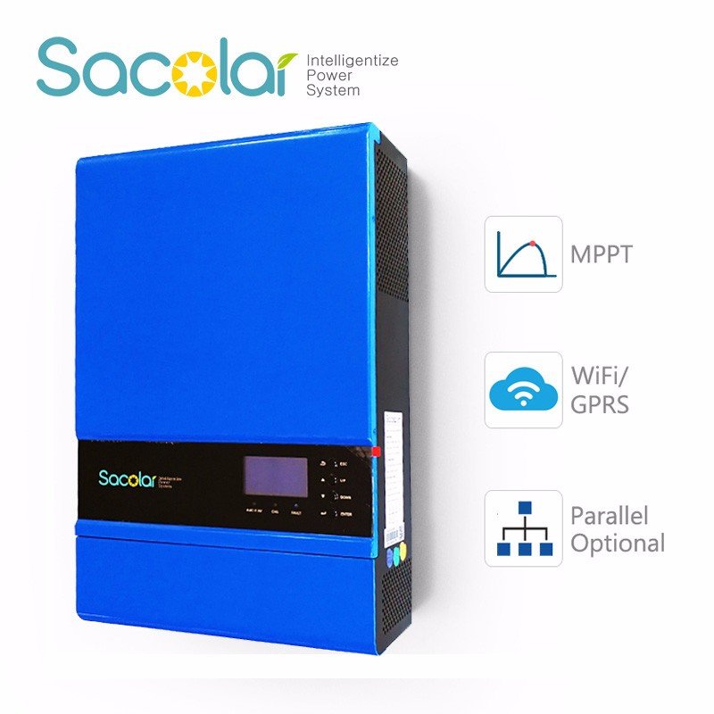 3kw solar inverter with PWM solar charge controller Growatt/Sacolar brand