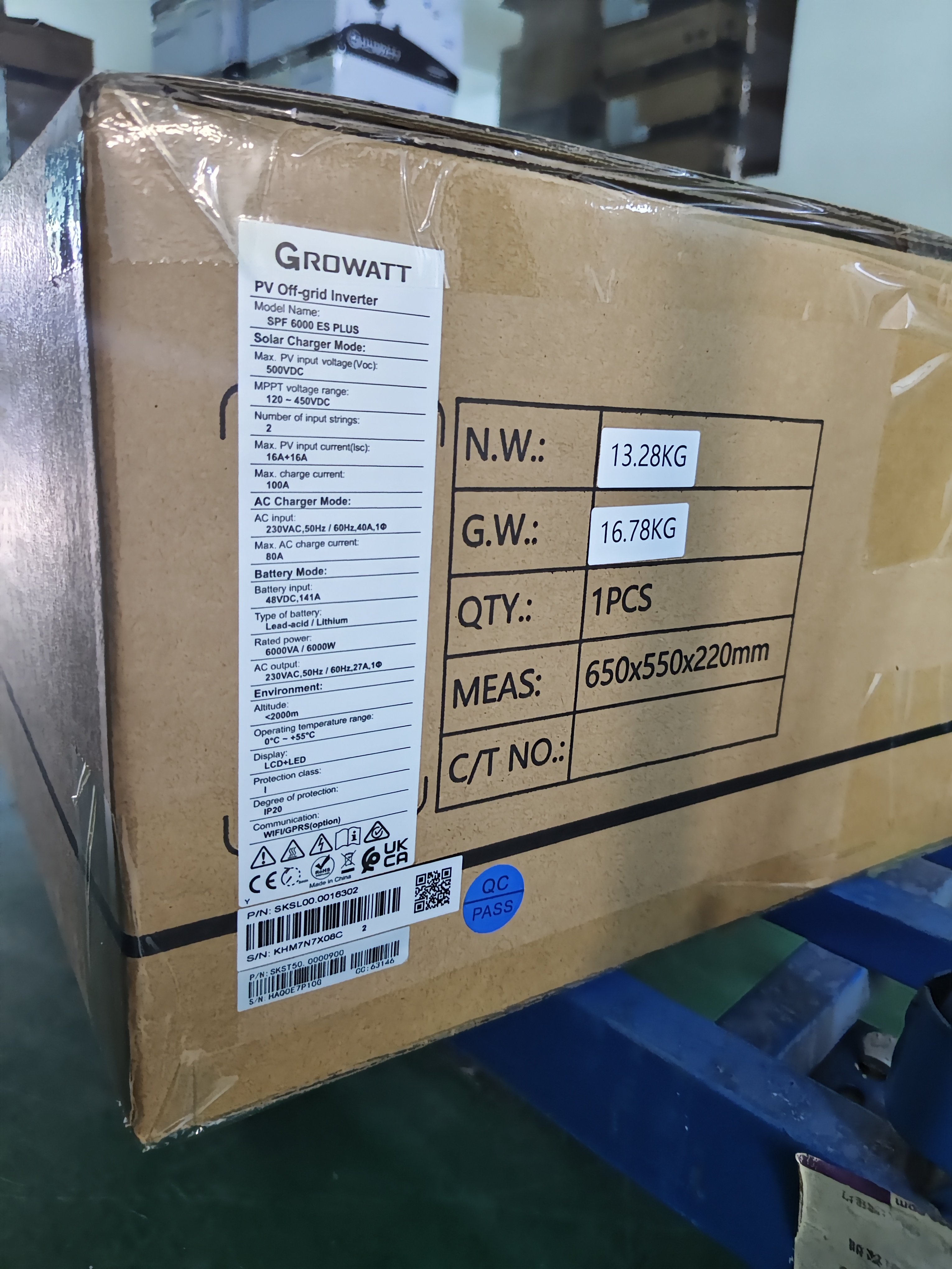 Growatt Off Grid Hybrid Solar Inverter Growatt SPF 6000ES Plus SPF 5000ES Price