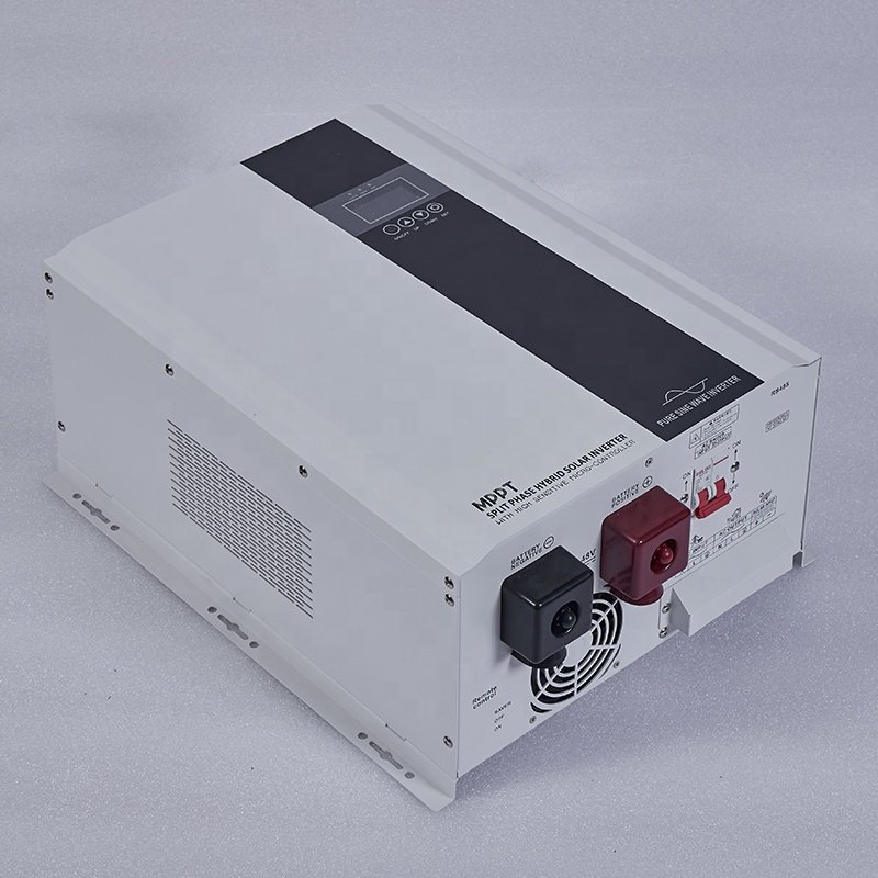 hybrid solar inverter 5kw split phase inverter low frequency 10k 48v hybrid solar inverter 120/240 split phase