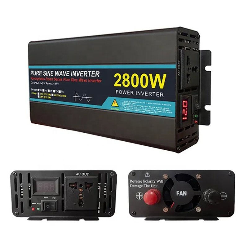 Pure Sine Wave Inverter DC to AC 1600W 2800W 4KW 12V 24V 48V 60V 110V 220V PV Solar Power off grid System Converter