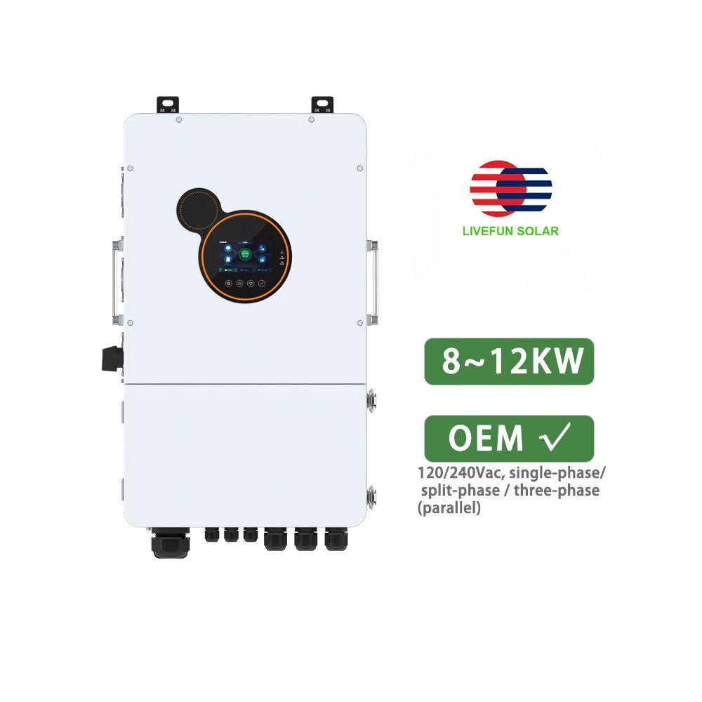 SRNE US Version SEI-12K-UP 8kw 10kw 12kw Split Phase Hybrid Solar Inverter In Stock