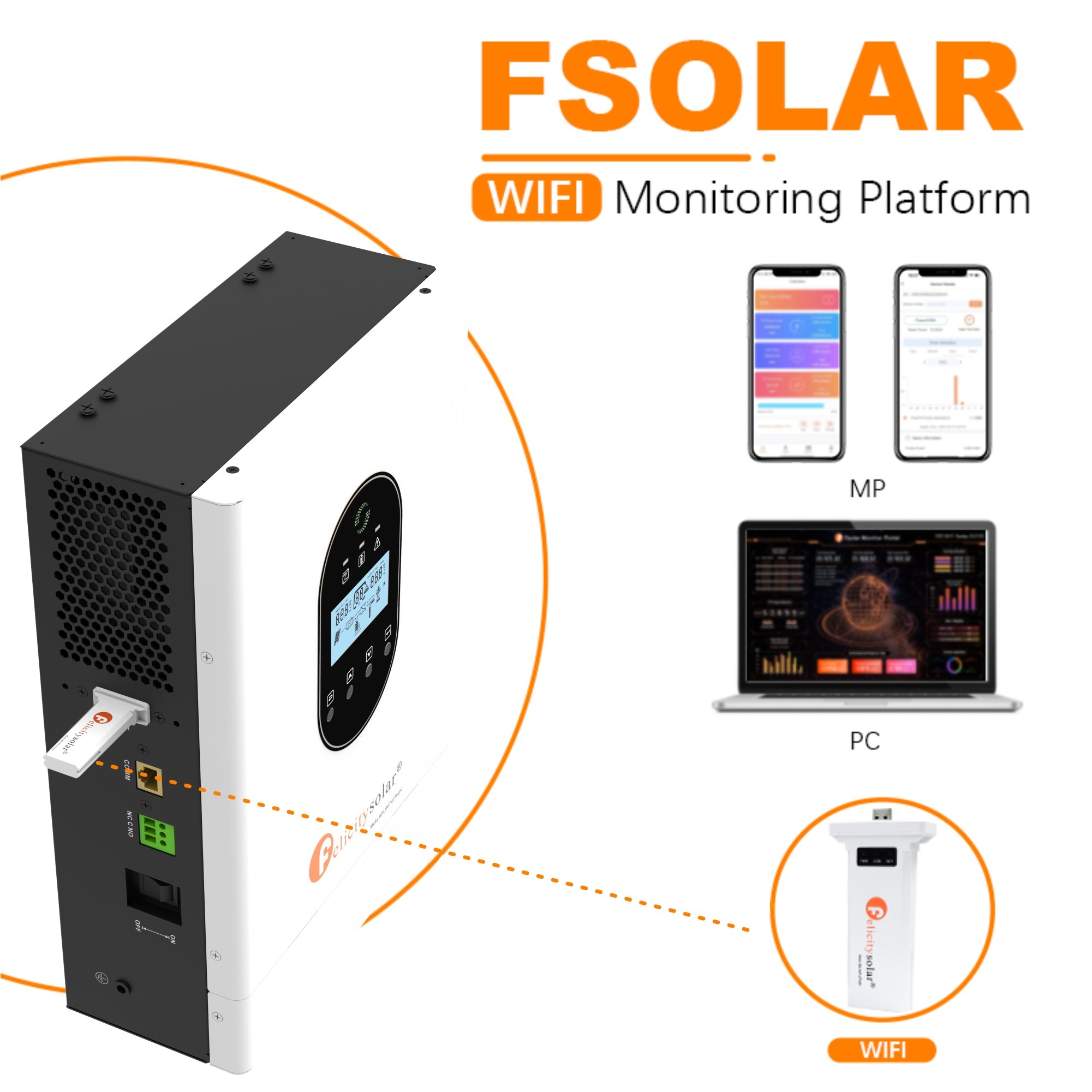 12V 1KW Split Phase Solar Inverter Hybrid grid new energy PV 1000VA 1000W pure sine wave with wifi