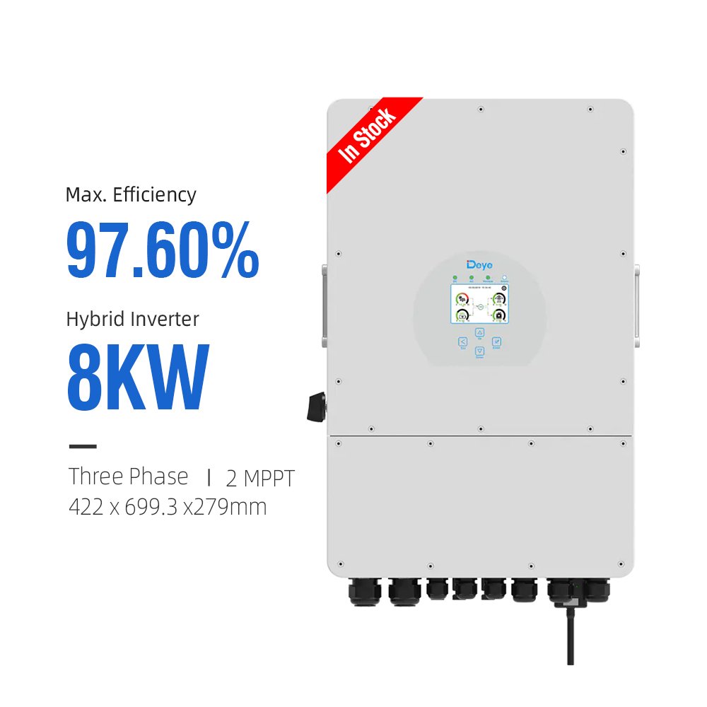 Deye hybrid Solar Inverter on and off grid 8000W 10000W 12000W Three Phase Hybrid Inverter In Stock