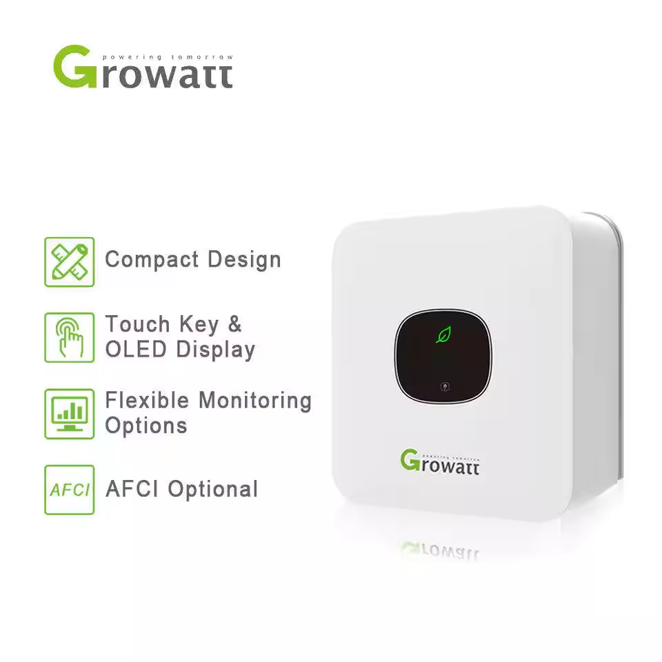 Growatt MIC 750-3300TL-X Solar Inverter 0.75kw 1kw 1.5w 2kw 2.5w 3kw 3.3kw On Grid Solar Power Inverter