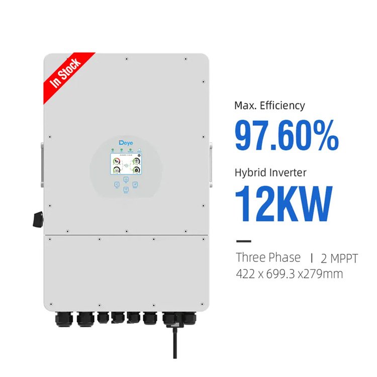 8kw 10kw 12kw Hybrid Inverter SUN-8K-SG04LP3-EU Home Power Supply In Stock Deye Inverter