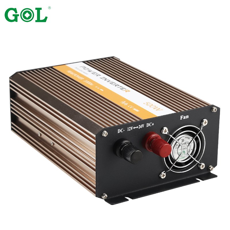 12/24V Dual voltage auto recognition 500 watt inverters pure sine wave solar inverter DC car power inverter