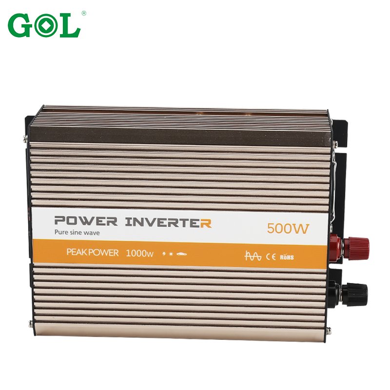 12/24V Dual voltage auto recognition 500 watt inverters pure sine wave solar inverter DC car power inverter