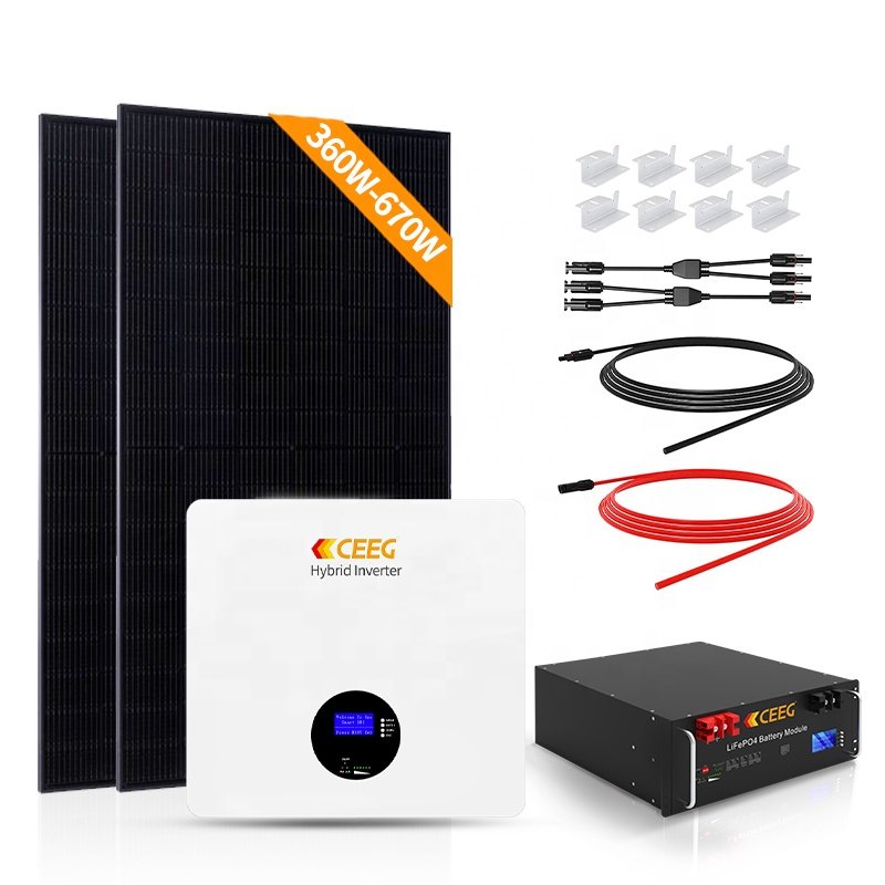 CEEG Custom 3 Phase Hybrid Solar inverter 5.5KW 5.5KVA MPPT 80A 500VDC PV Input 220VAC 48V 5500W Inverters