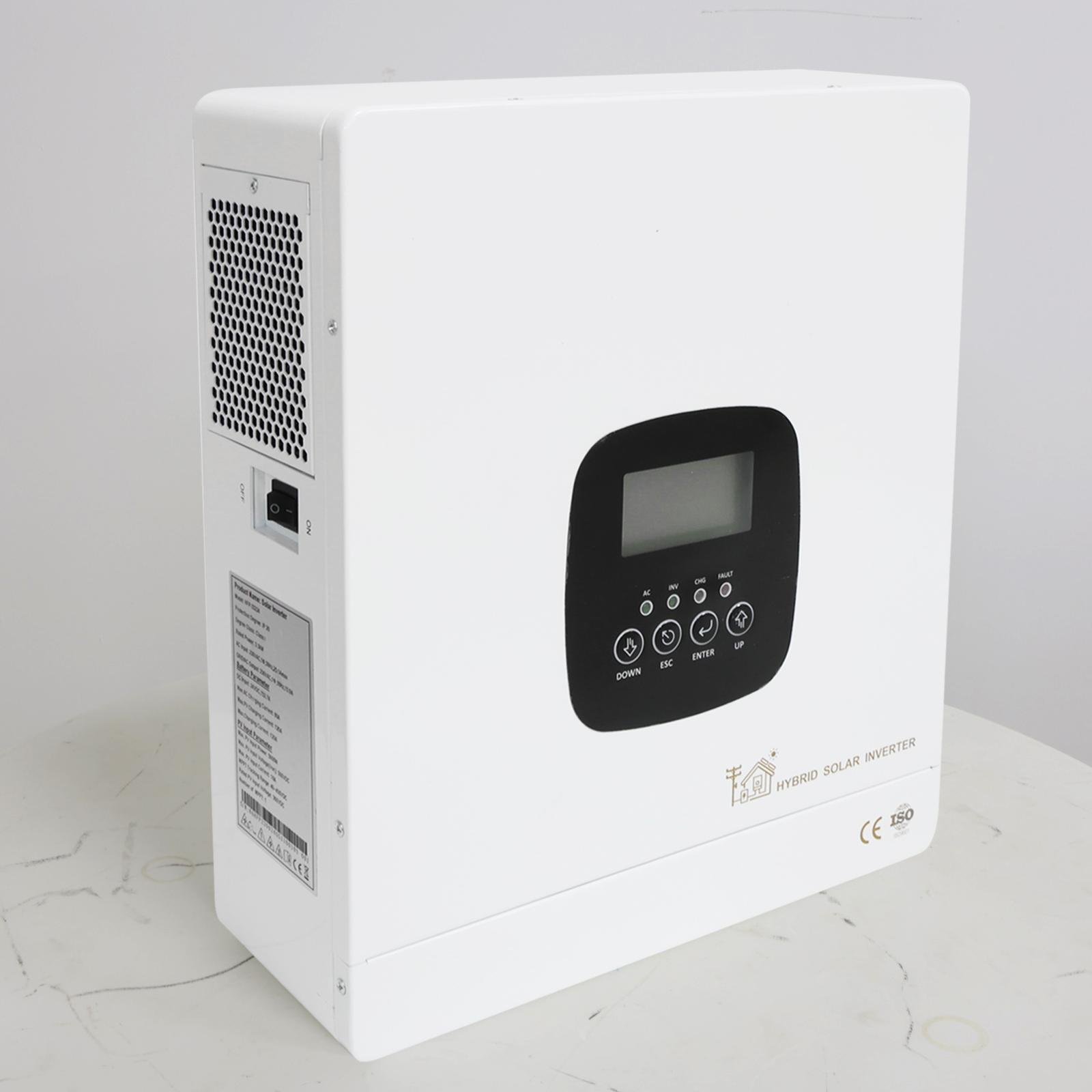 6300W Solar Hybrid Inverter Home Use Single AC Output Grid Connection Switchable MPPT Controller WiFi Communication LED Display