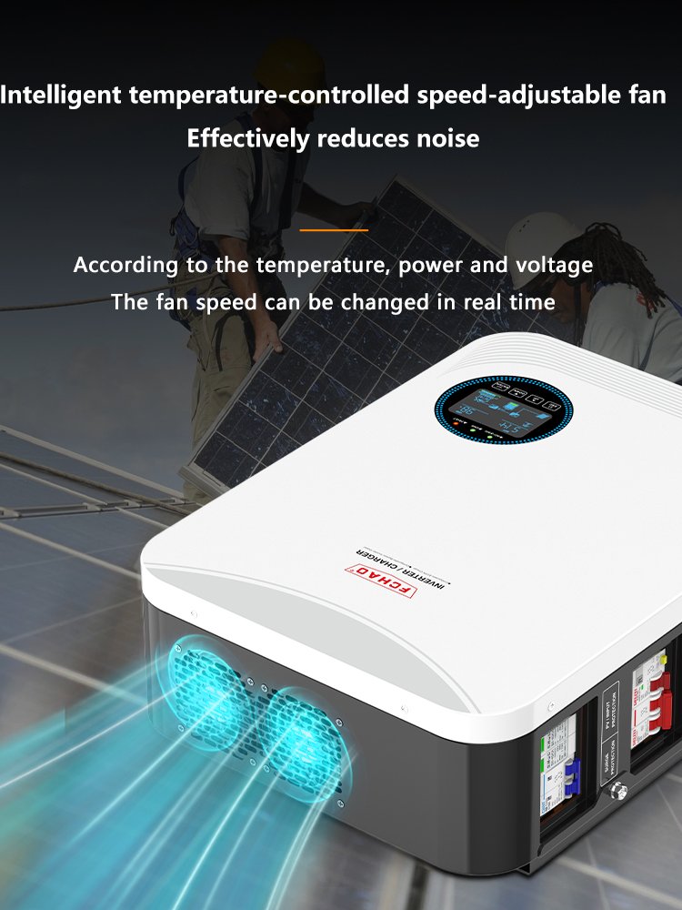FCHAO 24V 48V Single Phase Frequency Inverter Solar Inverter Price 4.2KW 6.2KW Hybrid Inverter for Home use