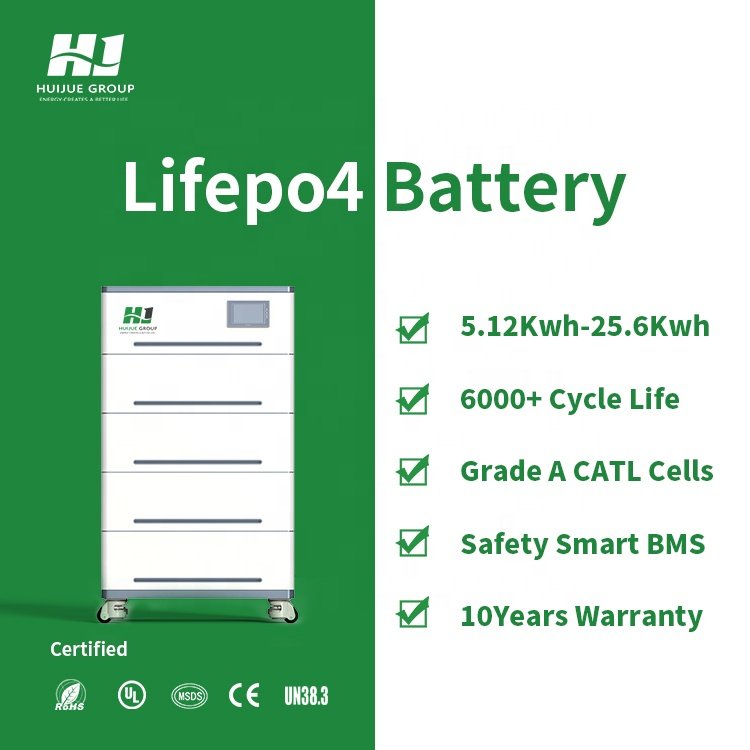 All in one Off Grid Solar Energy Storage Power System Home 48V 51.2v 400AH 20KWh Stacked LiFePO4 Battery