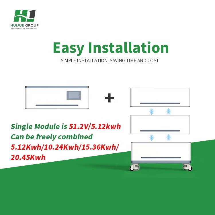 All in one Off Grid Solar Energy Storage Power System Home 48V 51.2v 400AH 20KWh Stacked LiFePO4 Battery