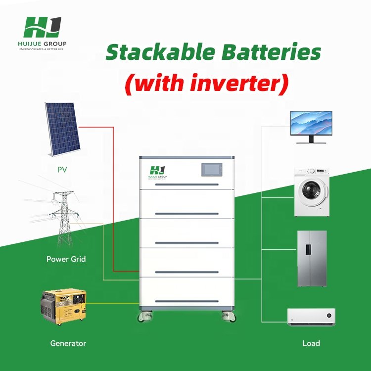 All in one Off Grid Solar Energy Storage Power System Home 48V 51.2v 400AH 20KWh Stacked LiFePO4 Battery