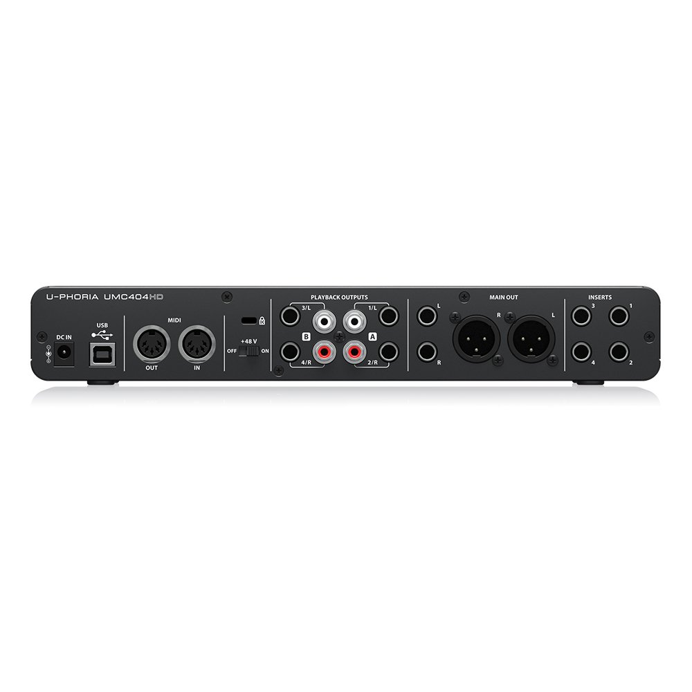 Behringer UMC404HD Sound Card 4*4 USB Audio/MIDI Interface With Midas Mic Preamps Studio Music Equipment